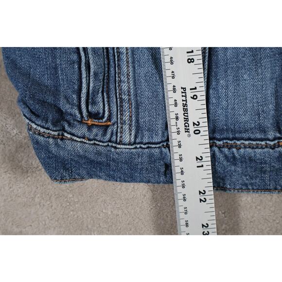 Paige Denim Jacket Womens Medium Trucker Classic Button Up Jean Vintage Style - Picture 4 of 6